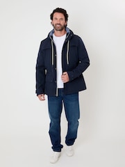 Saltwell Blue Drawcord Waist Hooded Jacket - Image 3 of 7