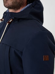 Saltwell Blue Drawcord Waist Hooded Jacket - Image 4 of 7