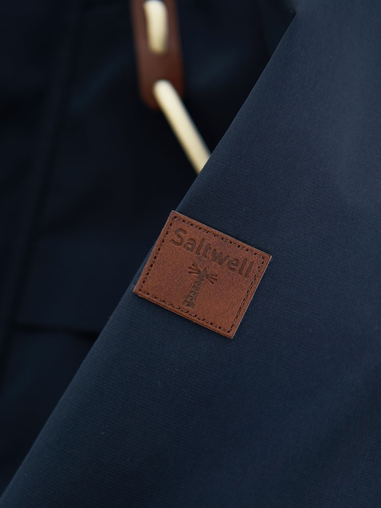 Saltwell Blue Drawcord Waist Hooded Jacket - Image 7 of 7