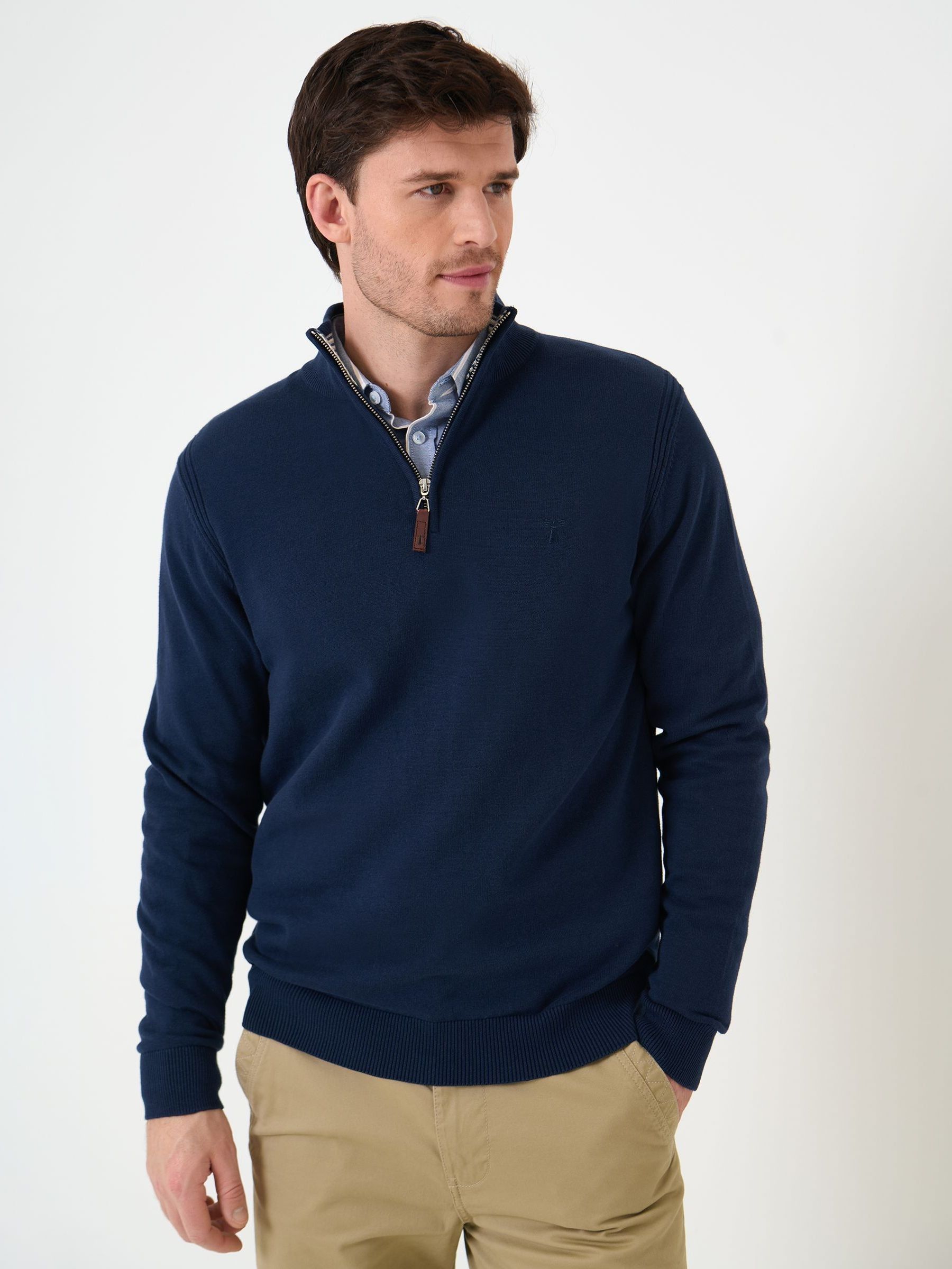 Buy Saltwell Dark Navy Quarter Zip Jumper from Next USA