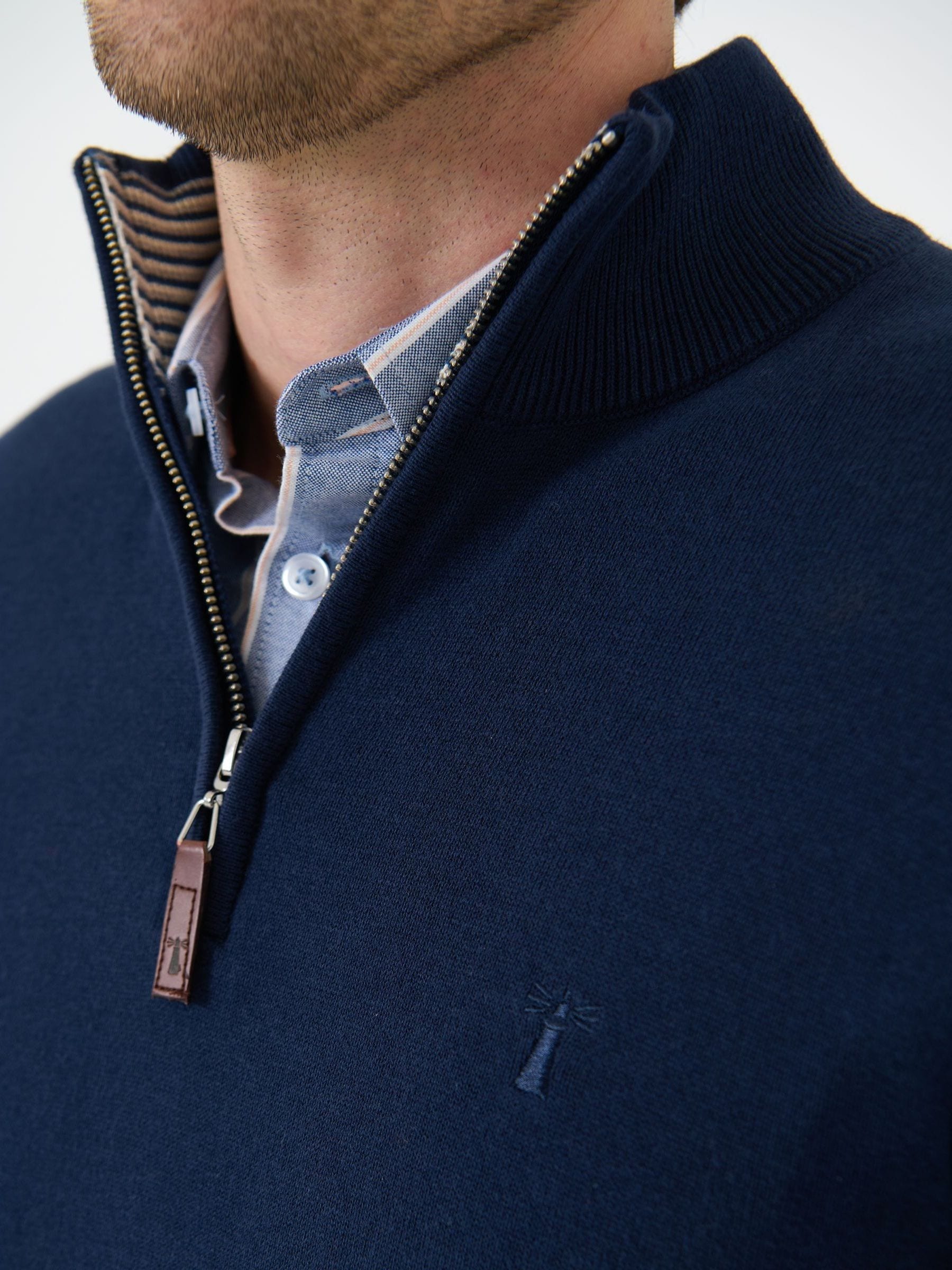 Buy Saltwell Dark Navy Quarter Zip Jumper from Next USA