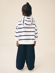 Navy/White Stripe Hoodie (3mths-7yrs) - Image 3 of 7