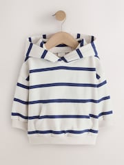 Navy/White Stripe Hoodie (3mths-7yrs) - Image 4 of 7