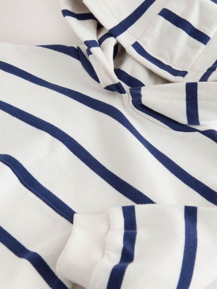 Navy/White Stripe Hoodie (3mths-7yrs) - Image 7 of 7 Navy/White Stripe Hoodie (3mths-7yrs) - Image 7 of 7