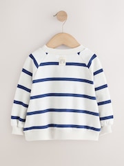 Navy/White Stripe Crew Neck Sweatshirt (3mths-7yrs) - Image 5 of 7
