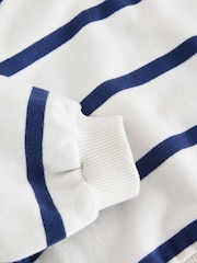 Navy/White Stripe Crew Neck Sweatshirt (3mths-7yrs) - Image 7 of 7