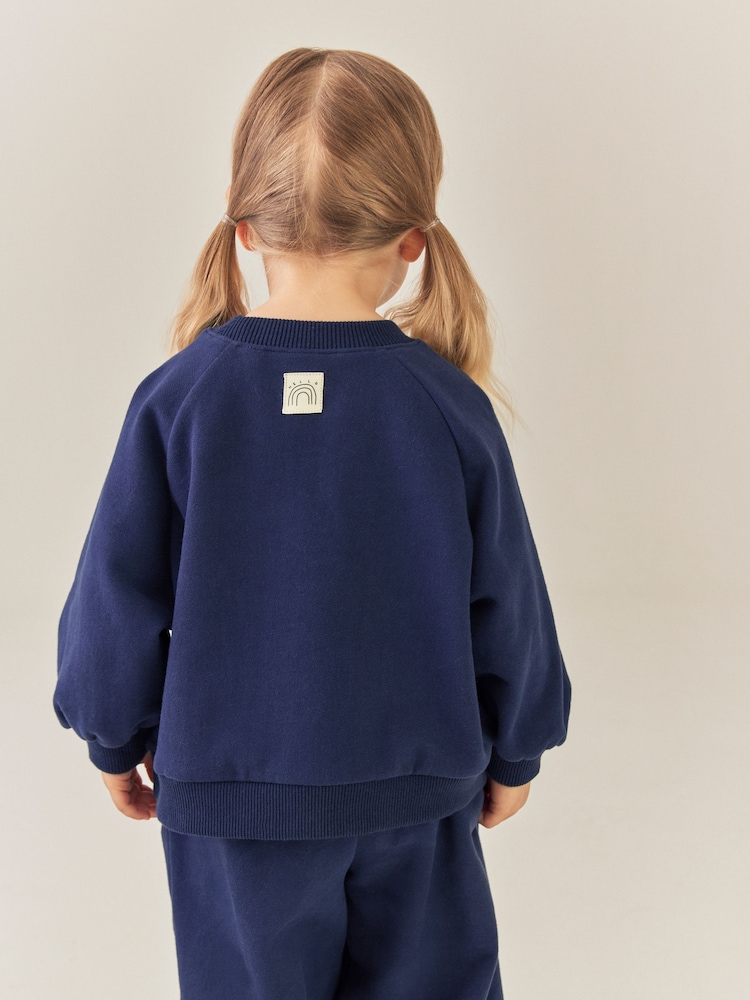 Navy Crew Neck Sweatshirt (3mths-7yrs) - Image 2 of 7