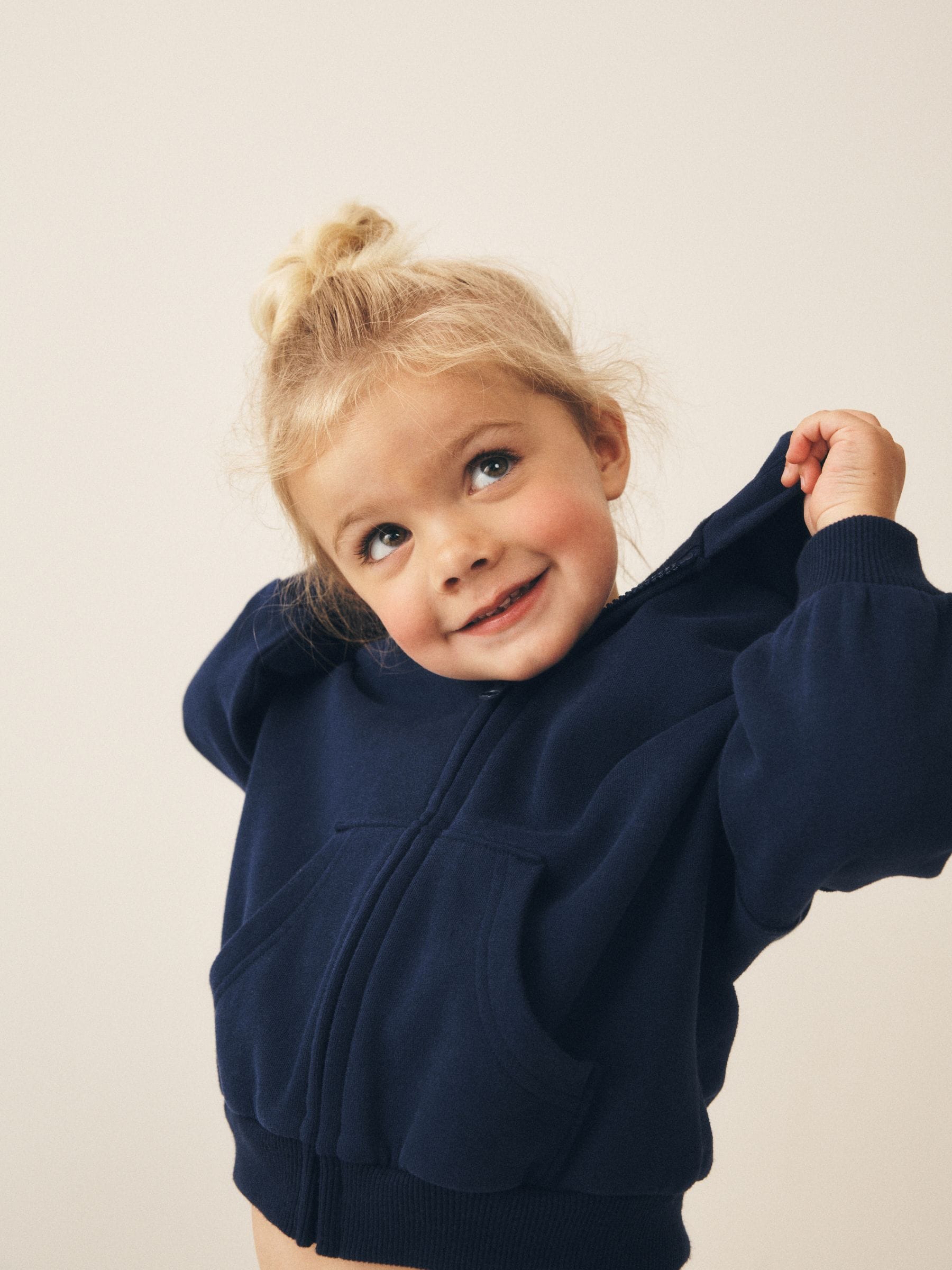 Buy Navy Zip Through Hoodie (3mths-7yrs) from Next Romania