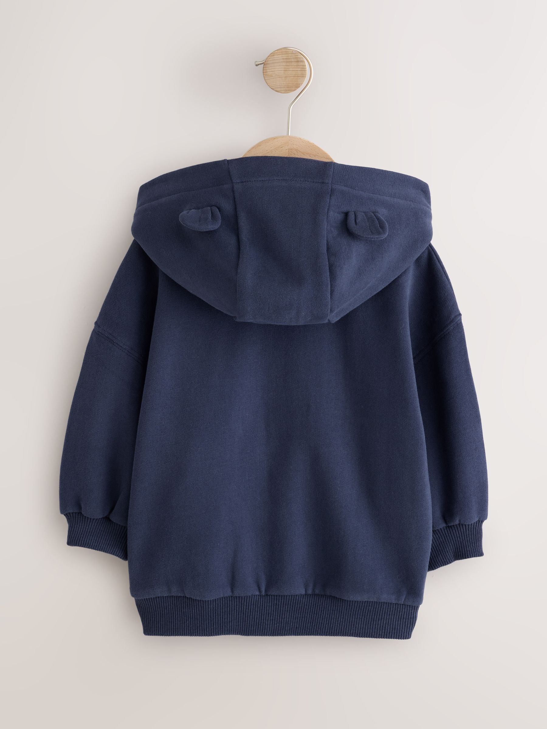 Buy Navy Zip Through Hoodie (3mths-7yrs) from Next Romania