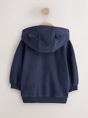 Navy Zip Through Hoodie (3mths-7yrs) - Image 6 of 8