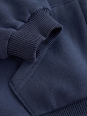 Navy Zip Through Hoodie (3mths-7yrs) - Image 7 of 8