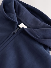 Navy Zip Through Hoodie (3mths-7yrs) - Image 8 of 8
