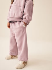 Mauve Purple Wide Leg Sweat Joggers (3mths-7yrs) - Image 1 of 8
