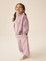Mauve Purple Wide Leg Sweat Joggers (3mths-7yrs) - Image 4 of 8
