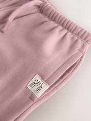 Mauve Purple Wide Leg Sweat Joggers (3mths-7yrs) - Image 7 of 8