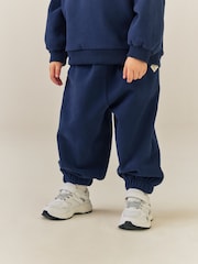 Navy Cuffed Sweat Joggers (3mths-7yrs) - Image 1 of 4
