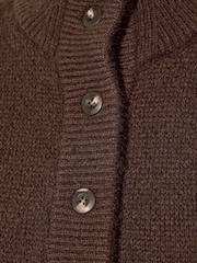 Friends Like These Neutral Knitted Bomber Cardigan - Image 5 of 5