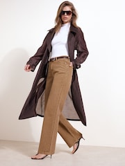 Friends Like These Caramel Brown Everyday Wide Leg Jeans - Image 3 of 5