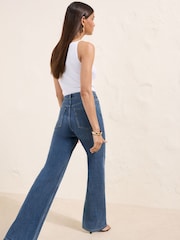Friends Like These Mid Blue Wash Everyday Wide Leg Jeans - Image 5 of 5