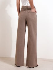 Friends Like These Mocha Brown Everyday Wide Leg Jeans - Image 4 of 5