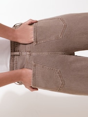 Friends Like These Mocha Brown Everyday Wide Leg Jeans - Image 5 of 5
