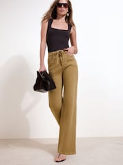 Friends Like These Olive Green Everyday Wide Leg Jeans - Image 2 of 6