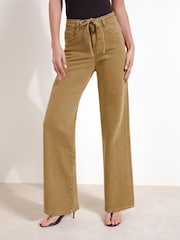 Friends Like These Olive Green Everyday Wide Leg Jeans - Image 5 of 6