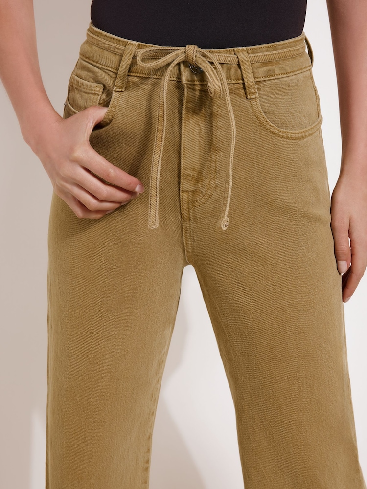 Friends Like These Olive Green Everyday Wide Leg Jeans - Image 6 of 6 Friends Like These Olive Green Everyday Wide Leg Jeans - Image 6 of 6