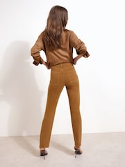 Friends Like These Ochre Yellow Stovepipe Straight Leg Jeans - Image 5 of 6