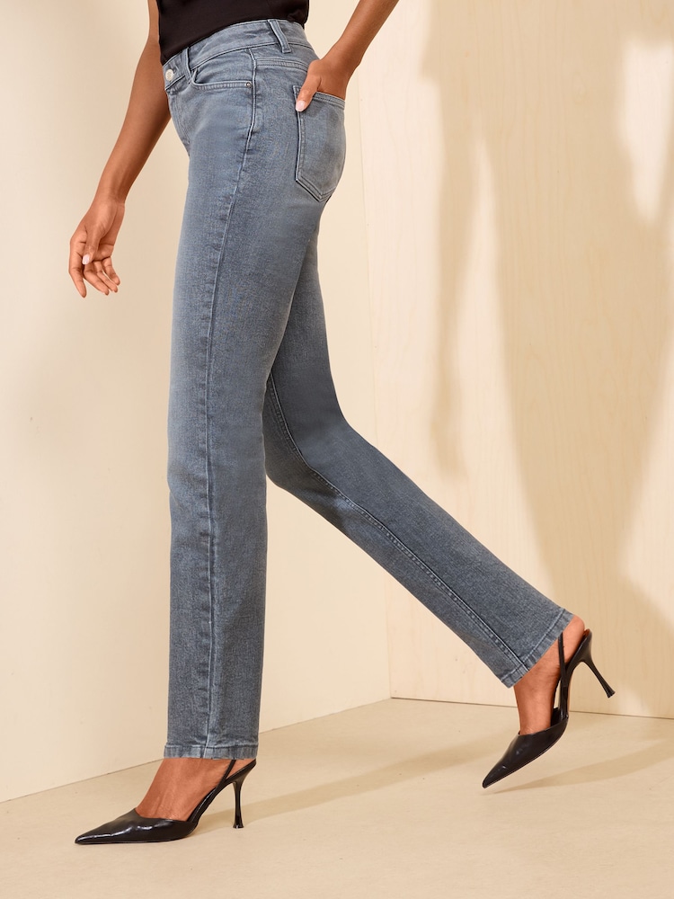 Friends Like These Blue Grey Slim Leg Jeans - Image 1 of 5