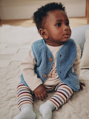 Blue Borg Baby Gilet (0mths-2yrs) - Image 1 of 9