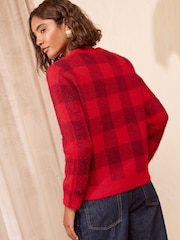 Friends Like These Red Santa Baby Graphic Christmas Jumper - Image 5 of 5