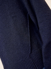 Friends Like These Navy V-Neck Seam Detail Jumper - Image 5 of 6