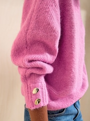 Friends Like These Pink Slash Neck Jumper - Image 4 of 5