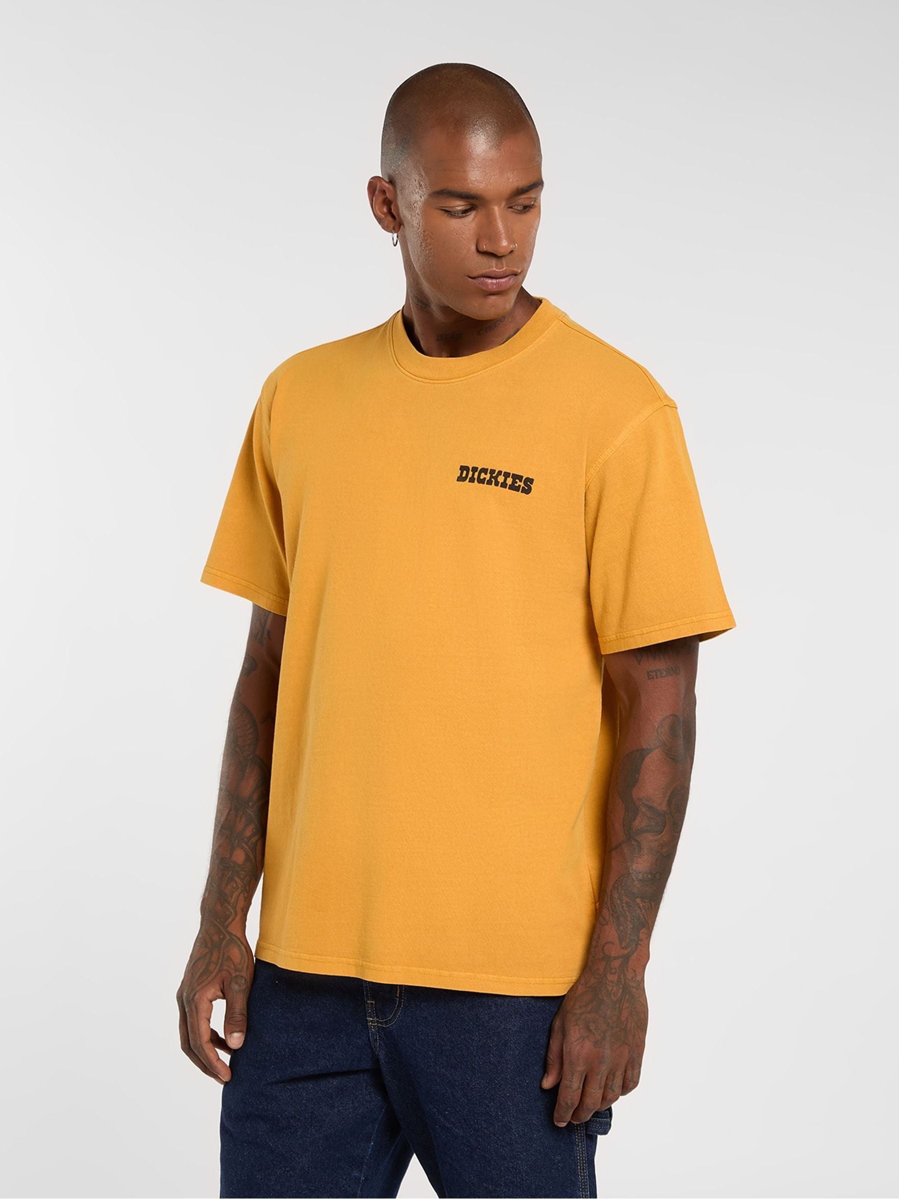 Buy Dickies Yellow Dartown Relaxed Fit Heavyweight Western Back