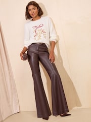 Friends Like These Cream Eyelash Christmas Jumper - Image 3 of 4