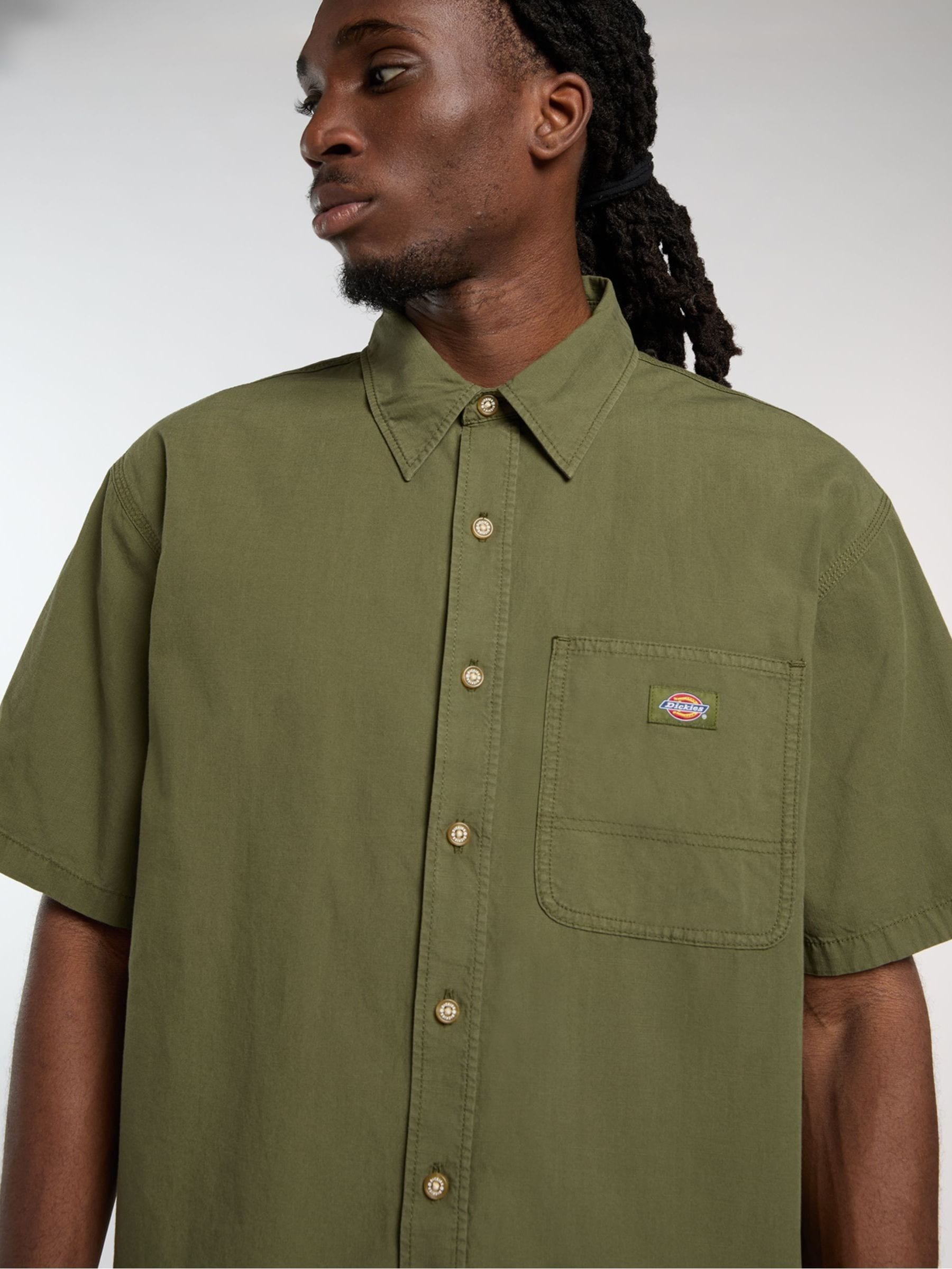 Buy Dickies Green Vernal Boxy Back Graphic Short Sleeve Shirt from
