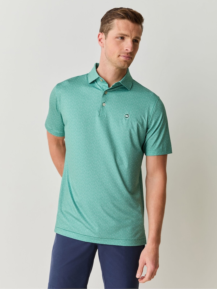 Peter Millar Green Dashwood Performance Jersey Polo Shirts - Image 1 of 6