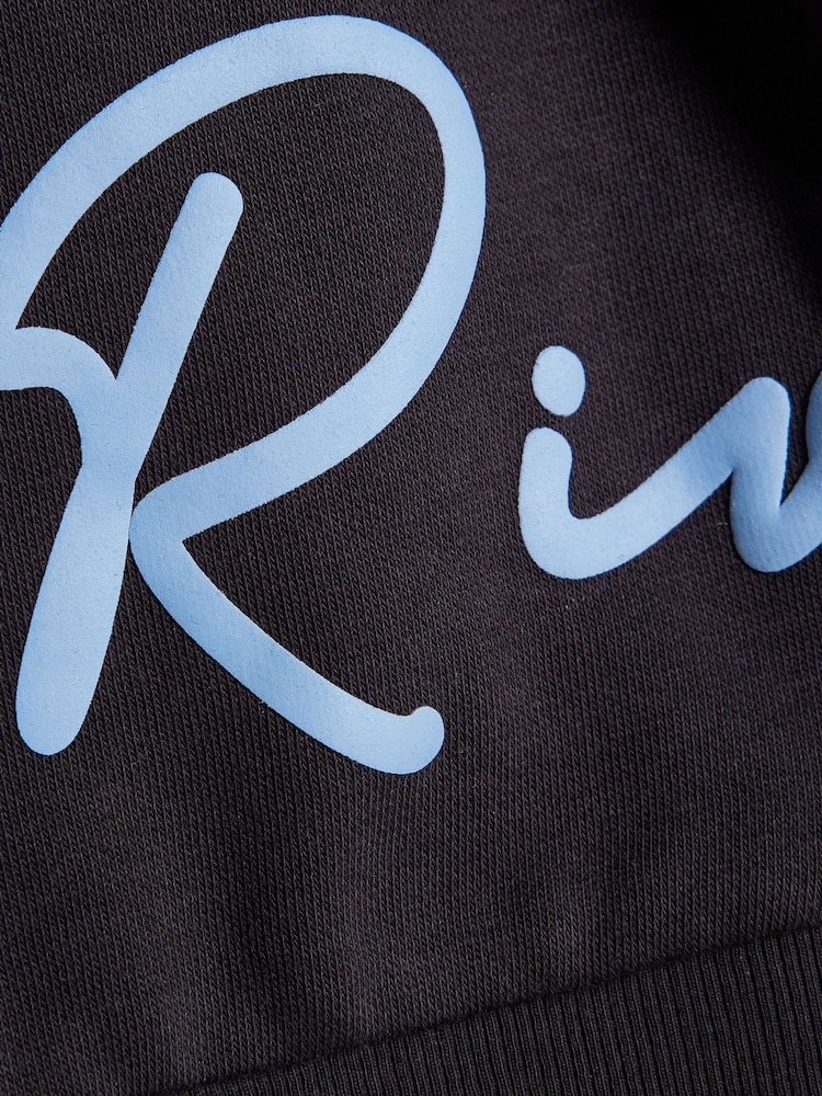River Island Blue Colourblock Sweatshirt & Shorts Set - Image 2 of 4 River Island Blue Colourblock Sweatshirt & Shorts Set - Image 2 of 4