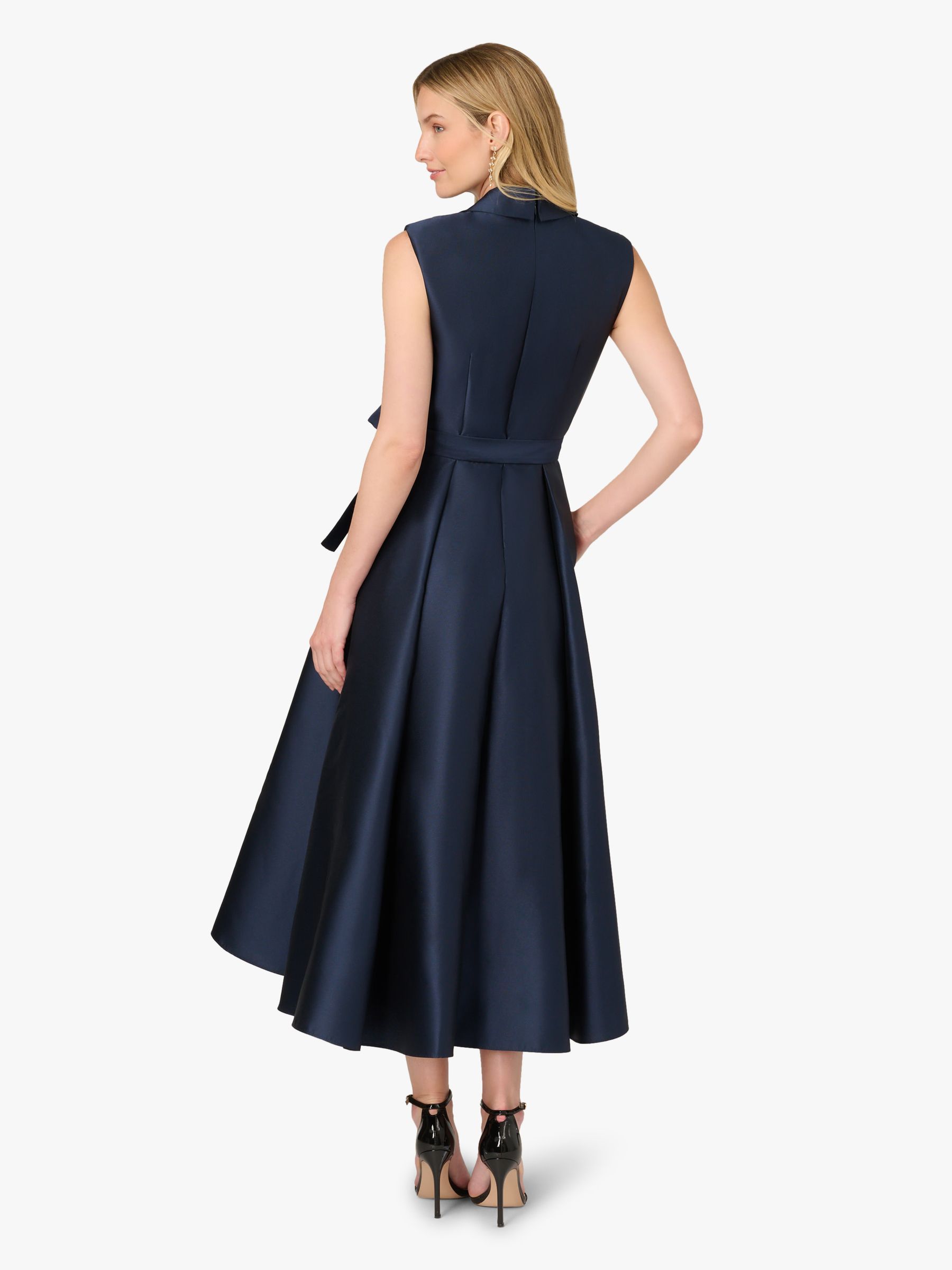 Buy Adrianna Papell Blue Petite Lapel Mikado Ankle Dress from Next USA