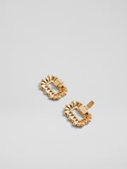 LK Bennett Metallic Kyra Crystal Statement Clip Shoes - Image 2 of 2