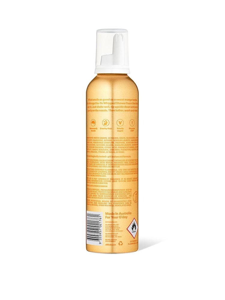 allkinds Mango Whipped Shower Foam 250g - Image 6 of 6 allkinds Mango Whipped Shower Foam 250g - Image 6 of 6