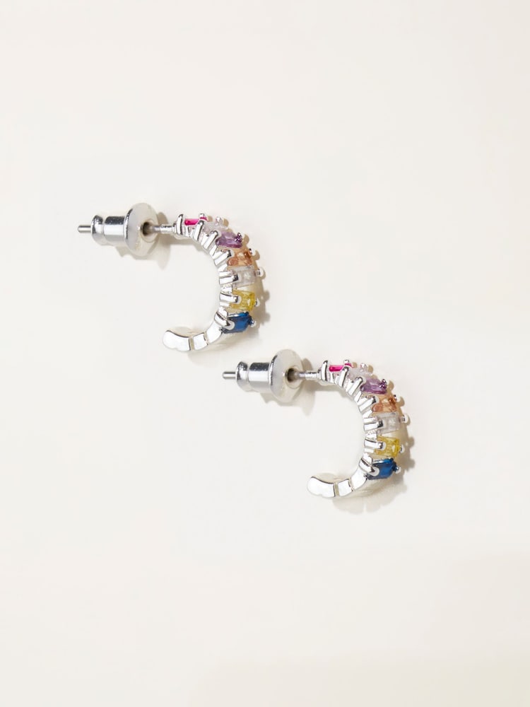 FatFace Gem Hoop Earrings - Imagen 1 de 4