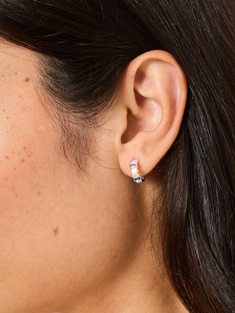 FatFace Gem Hoop Earrings - Imagen 4 de 4