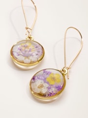 FatFace Pressed Flower Earrings - Εικόνα 2 από 2
