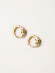 FatFace Gold Tone Gem Huggie Earrings - Image 1 of 2