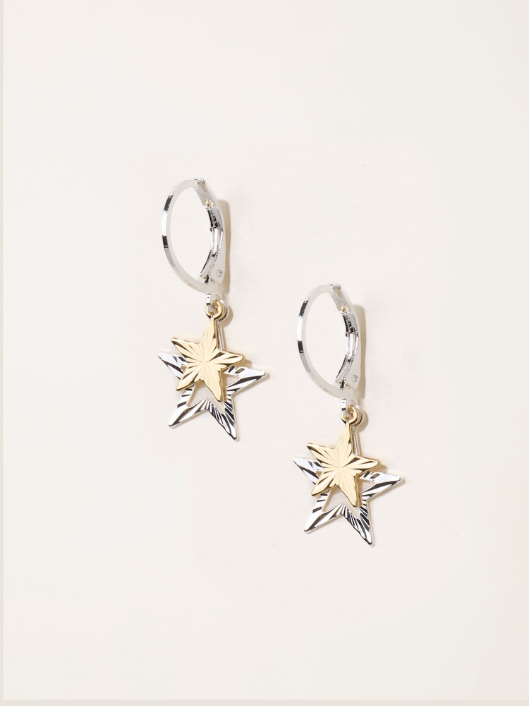 FatFace Multi Star Drop Earrings - Image 1 of 2