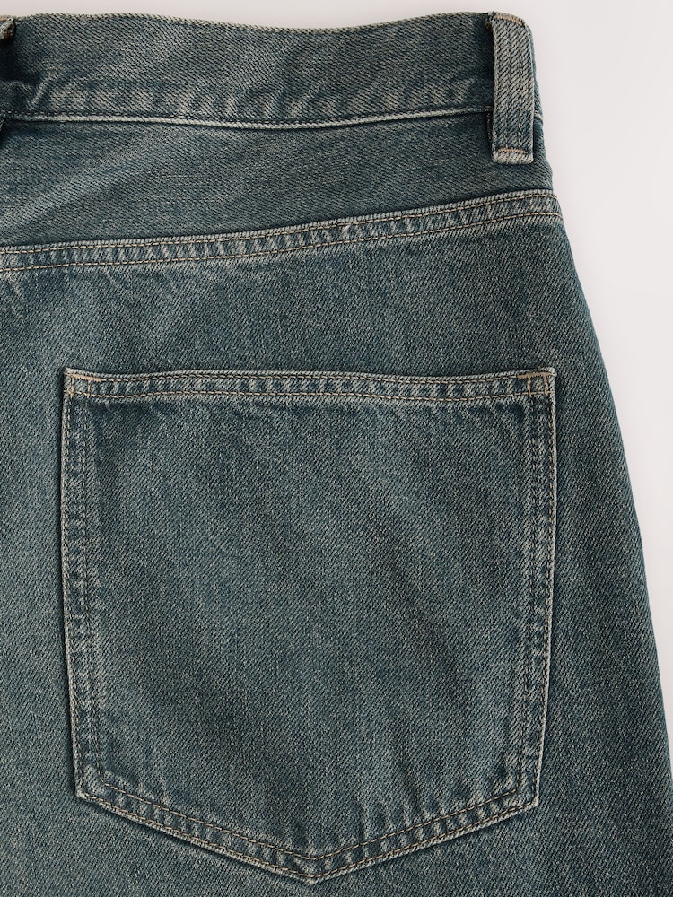 Dark Green Tint Baggy Fit Jeans - Image 11 of 11 Dark Green Tint Baggy Fit Jeans - Image 11 of 11