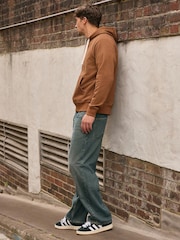 Dark Green Tint Baggy Fit Jeans - Image 4 of 6