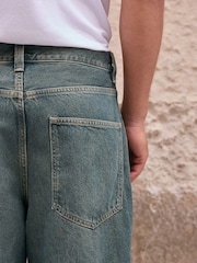 Dark Green Tint Baggy Fit Jeans - Image 5 of 6
